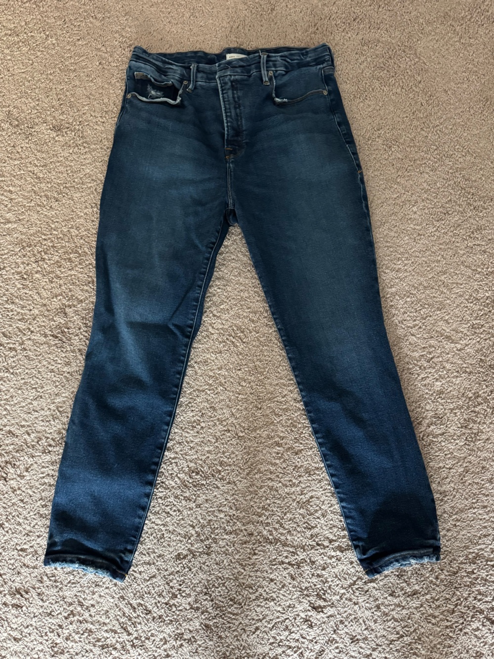 Good American Good Legs Crop Skinny Jeans Size 13/32